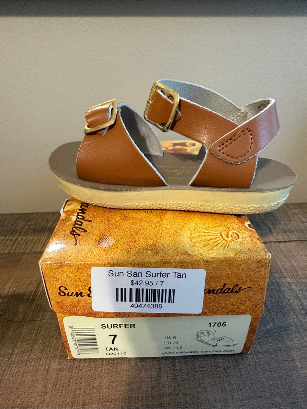 Salt Water Sandals by Hoy Tan Kids Two-Buckle Sandal